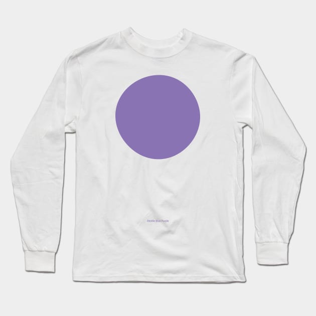 Circular - Crayola Middle Blue Purple Long Sleeve T-Shirt by Eugene and Jonnie Tee's